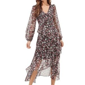 ASTR the Label Fairfax Ruffled Midi Dress